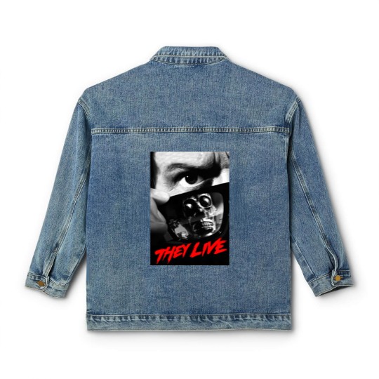 Discover They Live - John Carpenter - Rowdy Roddy Piper Classic Women's Denim Jackets