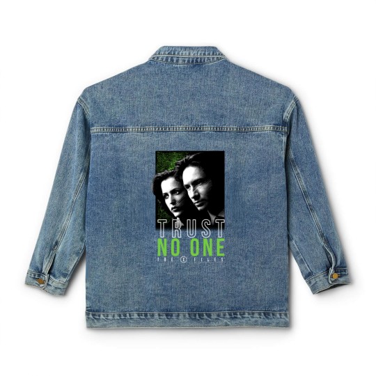 Discover The X-Files Mulder Scully Trust No One Classic Women's Denim Jackets