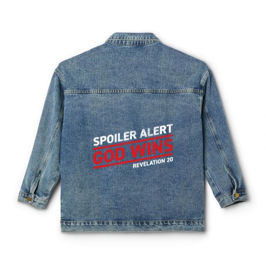 Discover Spoiler Alert - God Wins - Bible - Classic Women's Denim Jackets
