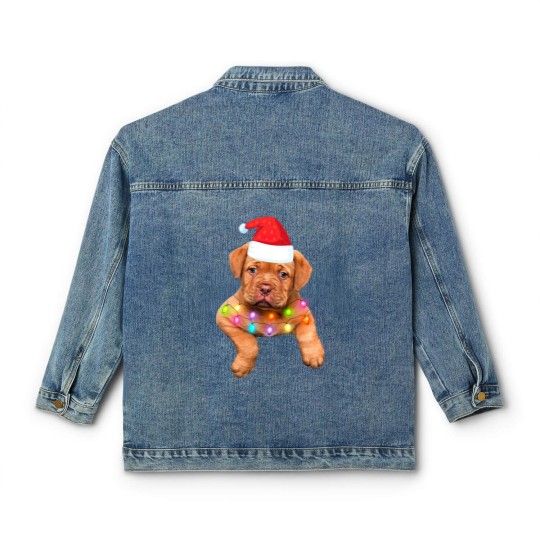Discover dogue de bordeaux christmas decor for dog lovers Classic Women's Denim Jackets