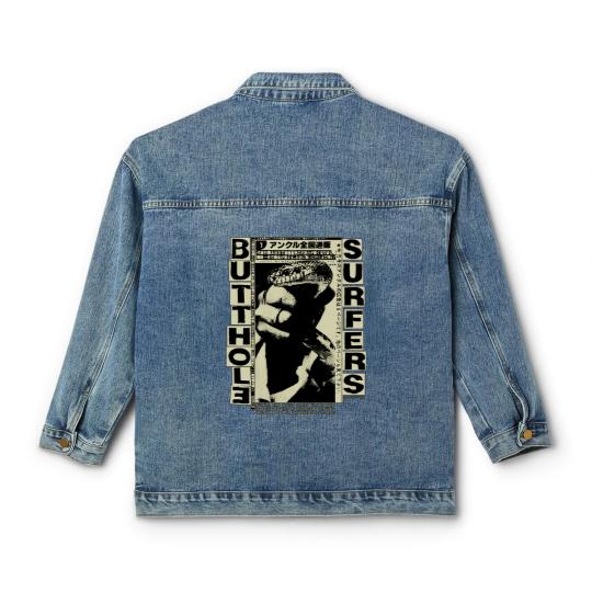 Discover Butthol Surfers Vintage 90s Black Unisex Classic Women's Denim Jackets, Cotton Soft Classic Women's Denim Jackets,