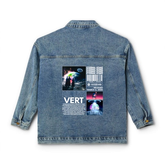 Discover Lil Uzi Vert Rap Classic Women's Denim Jackets, Eternal Atake Album 90s Y2K Merch Vintage Rapper Hiphop