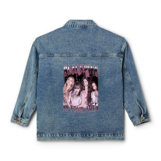 Discover Blackpink Kpop Classic Women's Denim Jackets, Blackpink 90s Retro Bootleg Classic Women's Denim Jackets