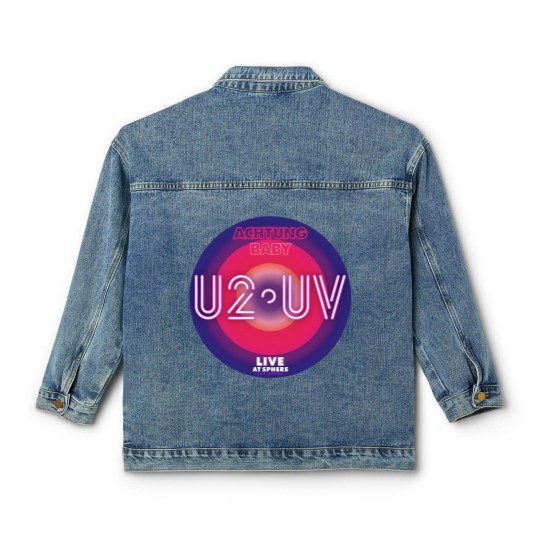 Discover U2 Band Tour 2023 Classic Women's Denim Jackets, U2 UV Achtung Baby