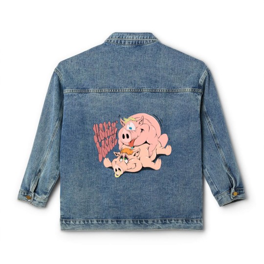 Discover Makin Bacon Relaxed Fit Classic Women's Denim Jackets