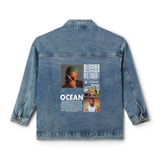 Discover Frank Ocean Rap Classic Women's Denim Jackets, Blonde Album Merch Vintage Rapper Hiphop