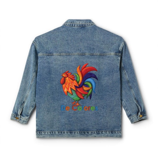Discover De Colores Rooster Gallo Men's Jersey Polo Classic Women's Denim Jackets