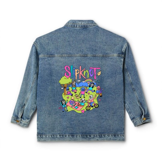 Discover SL.I.P.KN.OT Classic Women's Denim Jackets - All Hope Is Gone Classic Women's Denim Jackets - The End So Far Merch -  The Gray Chapter Classic Women's Denim Jackets
