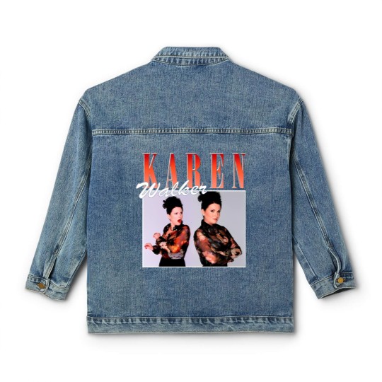 Discover Karen Walker Short Sleeve Famous Classic Women's Denim Jackets Men and Women Classic Women's Denim Jackets
