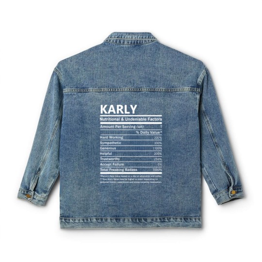 Discover Karly Name Classic Women's Denim Jackets - Karly Nutritional And Undenia Classic Women's Denim Jackets