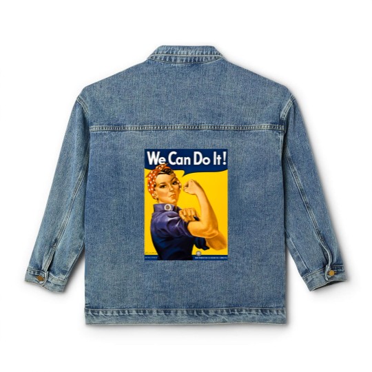 Discover We Can Do It! Rosie the Riveter Vintage WW2 Classic Women's Denim Jackets