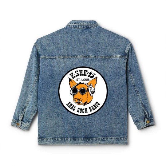 Discover KSHE 95 real rock radio station St. Louis area Baby Blankets Classic Women's Denim Jackets