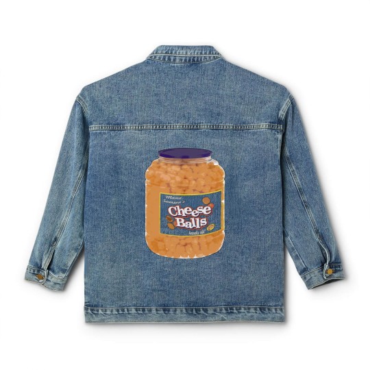 Discover Cheese Balls fan art parody Classic Women's Denim Jackets Classic Women's Denim Jackets