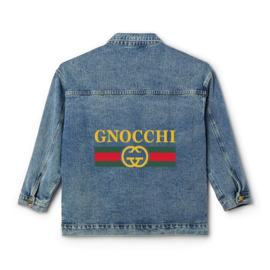 Discover Funny Gnocchi Pasta Logo Classic Women's Denim Jackets