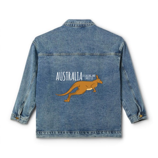 Discover Kangaroo-Australia Is Calling And I Must Go Classic Women's Denim Jackets