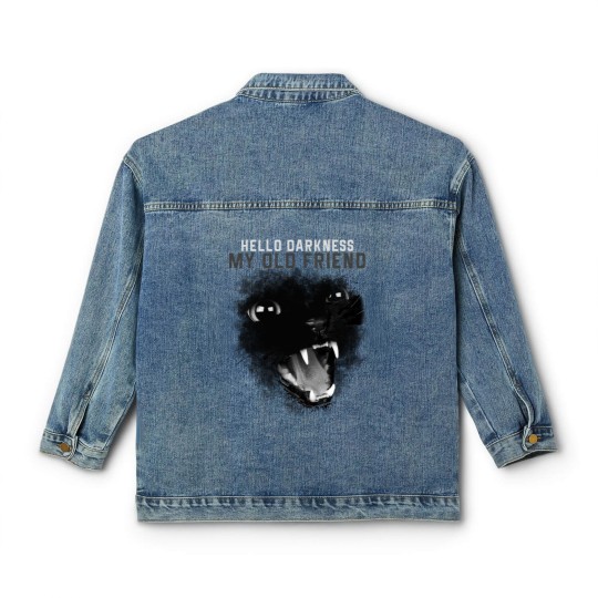 Discover Hello Darkness my old friend Classic Women's Denim Jackets