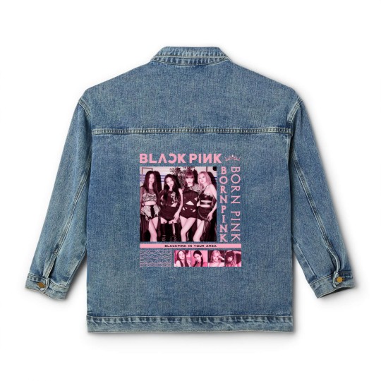 Discover Blackpink Classic Women's Denim Jackets, Black Pink Classic Women's Denim Jackets For Fan, Blackpink Kpop Classic Women's Denim Jackets