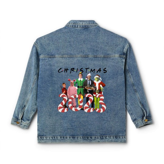 Discover Christmas Pajamas Matching Family Classic Women's Denim Jackets |