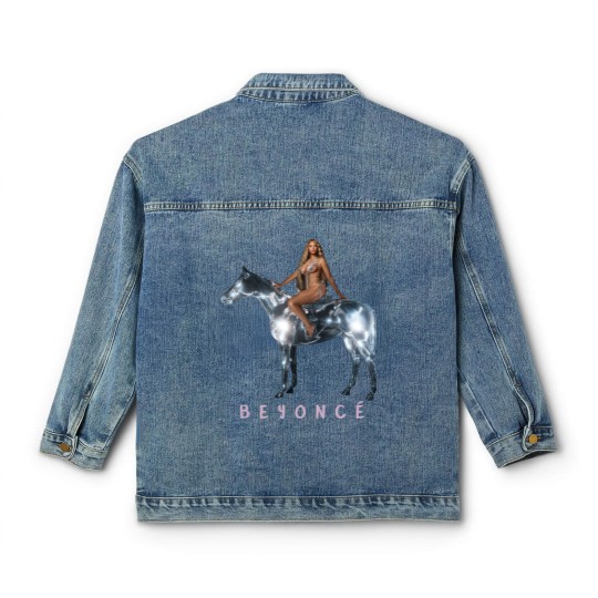 Discover Beyonce Hip Hop Rap Vintage 90s Classic Women's Denim Jackets, Beyonc Classic Women's Denim Jackets