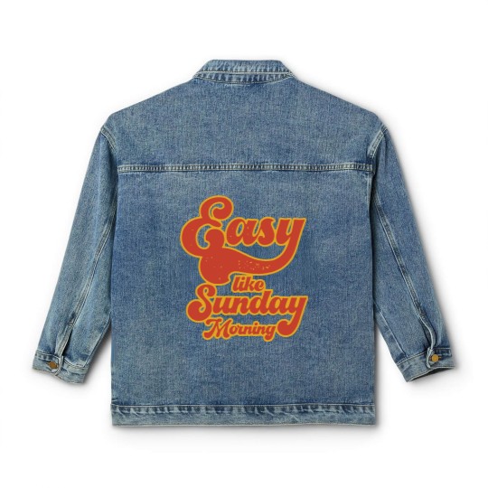 Discover Easy Like Sunday Morning Unisex Classic Women's Denim Jackets, Inspired by Lionel Richie