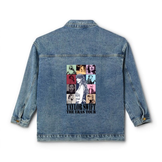 Discover Taylor Swiftian Merch Classic Women's Denim Jackets, Back and Front Classic Women's Denim Jackets
