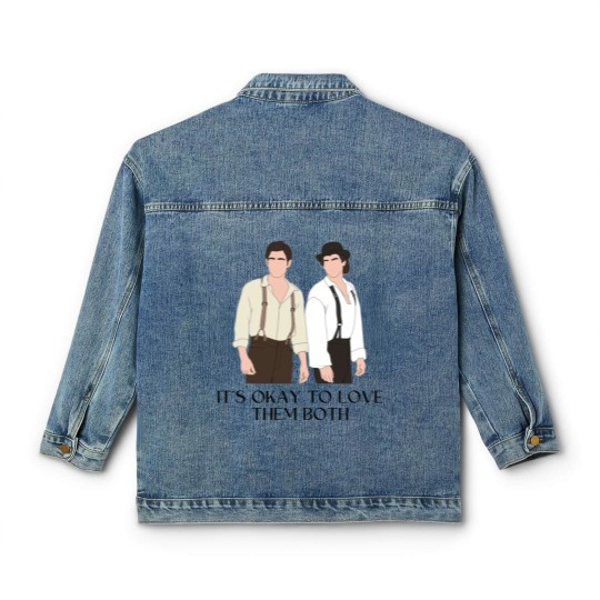 Discover It's okay to love them both - The vampire diaries Classic Women's Denim Jackets | Salvatore Brothers The vampire diaries