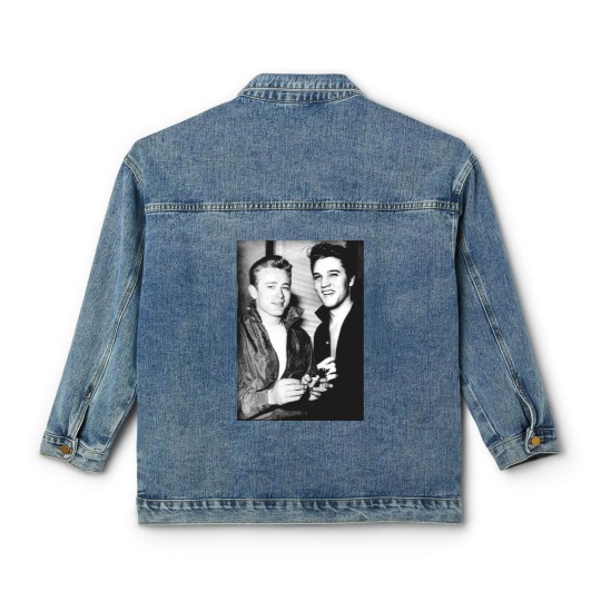 Discover Vintage Old Hollywood Elvis Presley James Dean Unisex Fit Classic Women's Denim Jackets Classic Women's Denim Jackets