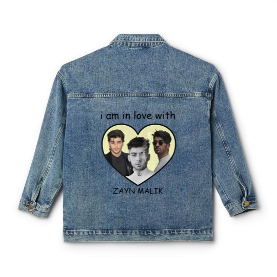 Discover Zayn Malik I am in love with Zayn Malik  White Graphic Classic Women's Denim Jackets