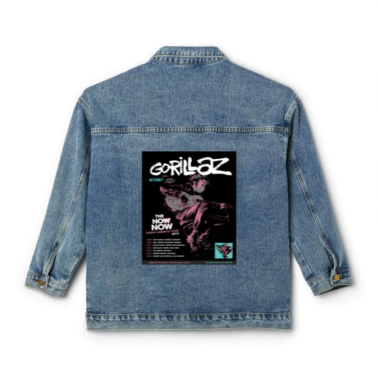 Discover Gorillaz The Now Now Classic Women's Denim Jackets Retro Vintage 90s Hip Hop Graphic