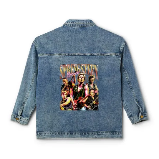 Discover Bruce Springsteen Graphic Bruce Springsteen Classic Women's Denim Jackets