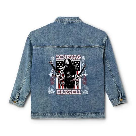 Discover Dimebag Darrell Mayhem Skull Band Classic Women's Denim Jackets