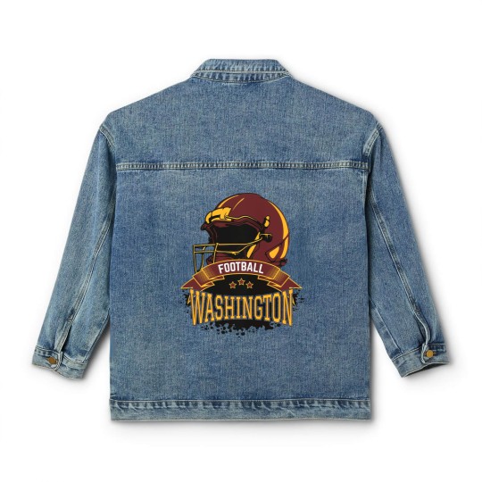 Discover Retro Washington Football Classic Women's Denim Jackets, Vintage Washington Football Classic Women's Denim Jackets
