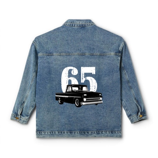 Discover 1965 C10 Pickup Truck Front Three Quarter View Classic Women's Denim Jackets