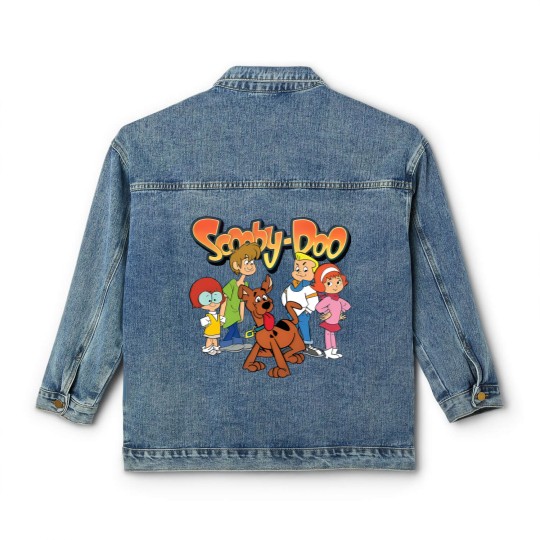 Discover Scooby-Doo Classic Women's Denim Jackets, Retro Christmas Crewneck Classic Women's Denim Jackets