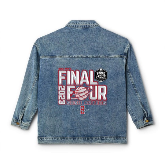 Discover San Diego State Aztecs Final Four Basketball Dunk Black Classic Women's Denim Jackets