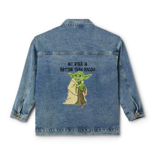 Discover My Stick is Better Than Bacon - Bad Lip Reading Classic Women's Denim Jackets
