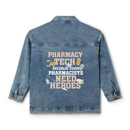 Discover Pharmacy Tech,Pharmacy Technician,Gift,Gift Idea Classic Women's Denim Jackets