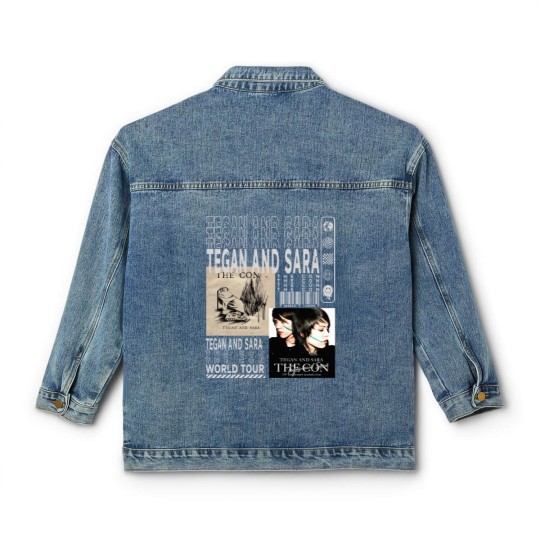 Discover Tegan and Sara Music Classic Women's Denim Jackets, Vintage 90s Crybaby Tour 2023 Tickets Album The Con Graphic Classic Women's Denim Jackets