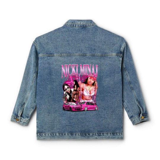 Discover Nicki Minaj Barbie World Comic Classic Women's Denim Jackets, 90S Vintage Merch Ice Spice Classic Women's Denim Jackets