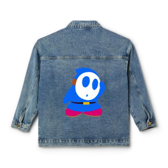 Discover Blue Shy Guy Classic Women's Denim Jackets