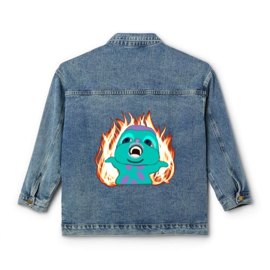 Discover Bibble Meme Illustrated Active Classic Women's Denim Jackets