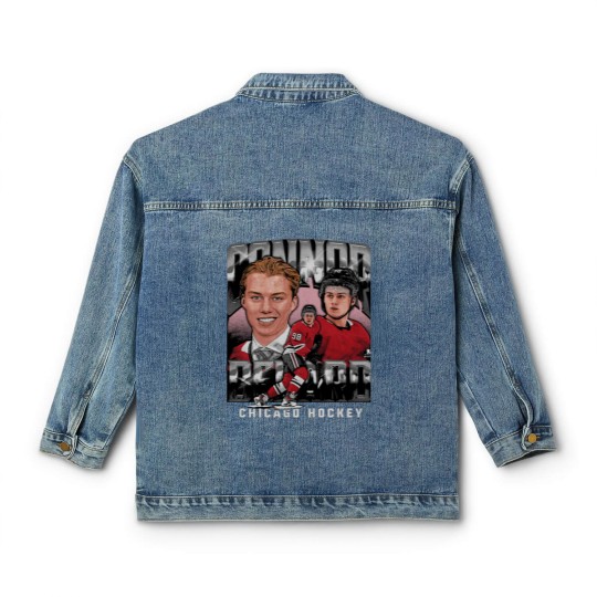 Discover Connor Bedard Chicago Vintage - Connor Bedard - Classic Women's Denim Jackets