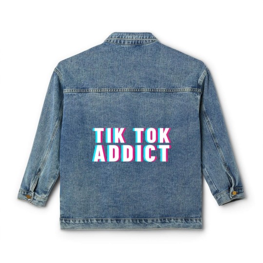 Discover Tik tok addict - Tik Tok - Classic Women's Denim Jackets