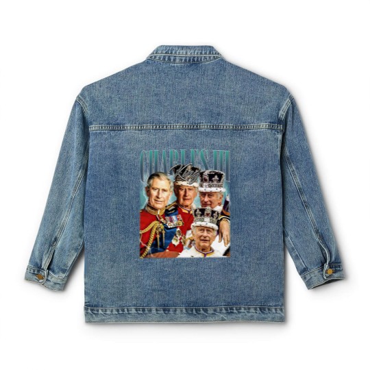 Discover Limited King Charles III Vintage Classic Women's Denim Jackets