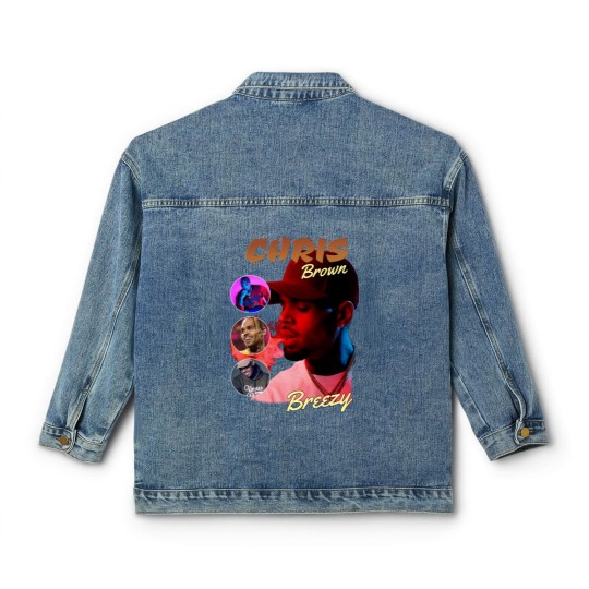 Discover Retro Chris Brown Under The Influence Tour Cotton Classic Women's Denim Jackets Classic Women's Denim Jackets