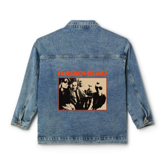 Discover Radiohead Cotton New Vintage Band Classic Women's Denim Jackets