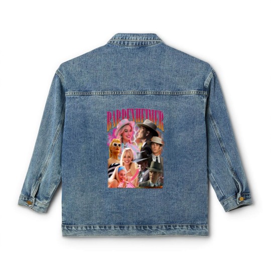Discover Barbenheimer Vintage Classic Women's Denim Jackets, Gift For Women and Man Classic Women's Denim Jackets