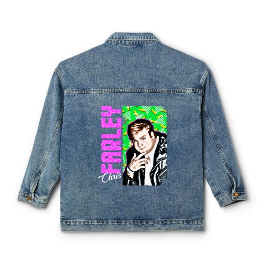 Discover Chris Farley Nostalgia Graphic Classic Women's Denim Jackets