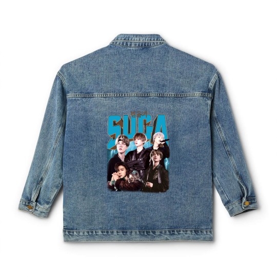 Discover BTS Suga Kpop Music Classic Women's Denim Jackets