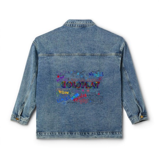 Discover Coldplay World Tour 2023 Classic Women's Denim Jackets, Vintage Coldplay Tour Classic Women's Denim Jackets